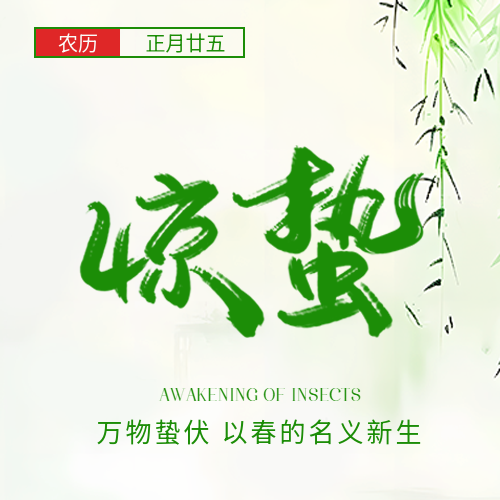 24节气惊蛰简约微信公众号次图