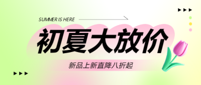 初夏上新弥散风微信公众号首图