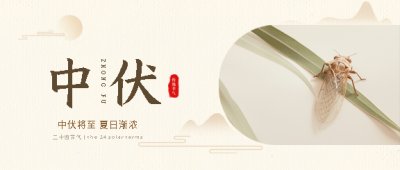 今日中伏夏蝉实景微信公众号首图