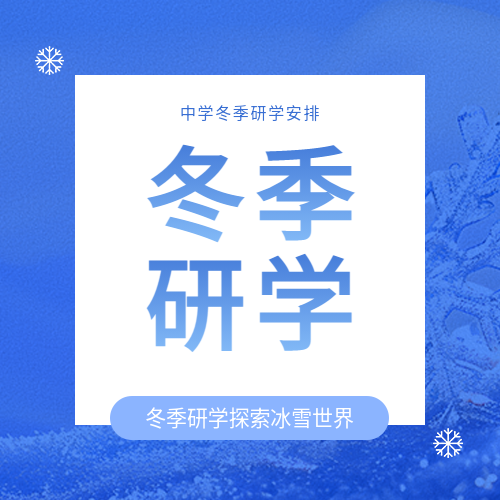 冬季研学简约雪花微信公众号次图