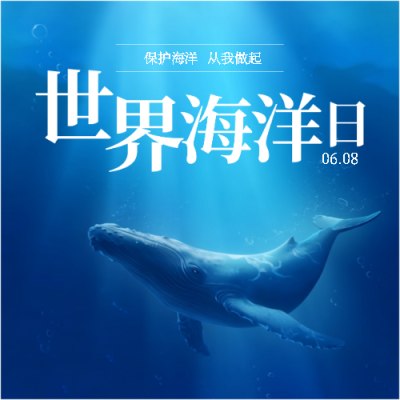 世界海洋日实景宣传微信公众号次图