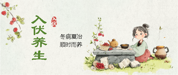 入伏养生知识科普微信公众号首图
