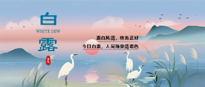白露已至一叶知秋意微信公众号首图