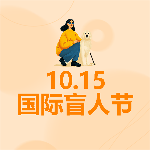 国际盲人节极简风微信公众号次图