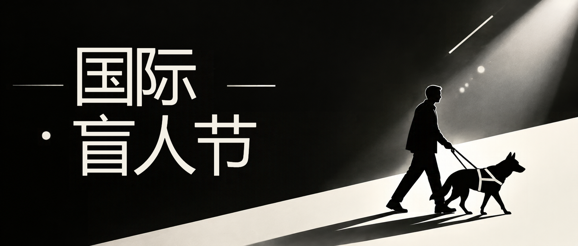 国际盲人节以善意点亮无光世界微信公众号首图