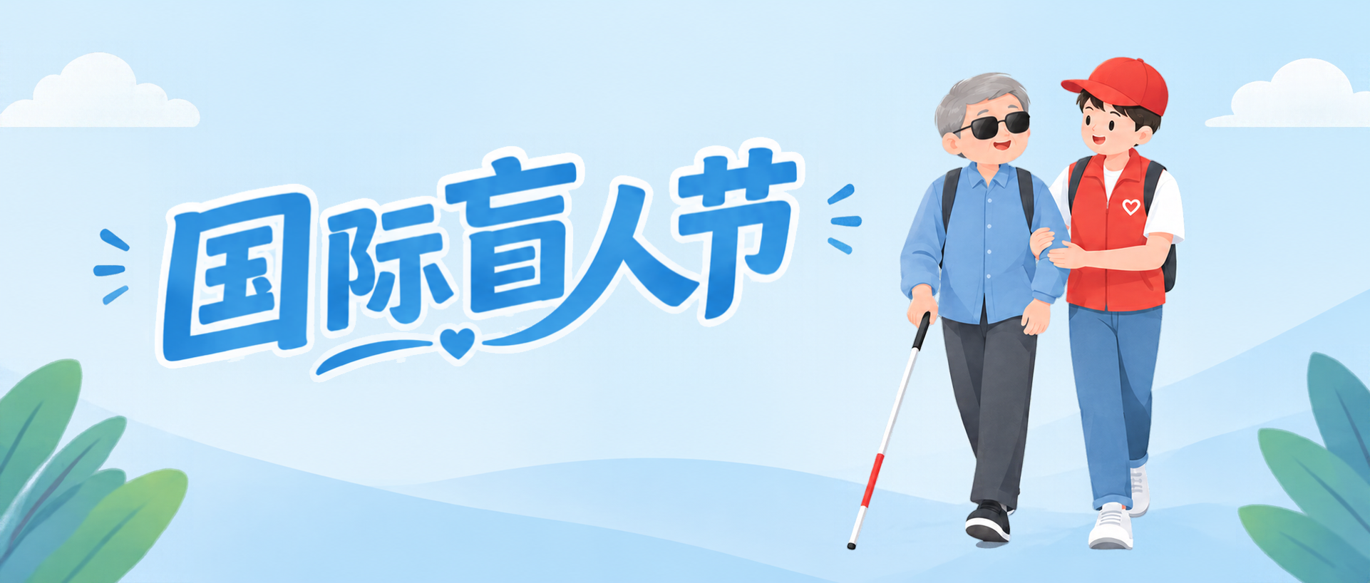 国际盲人节共筑温暖视界微信公众号首图