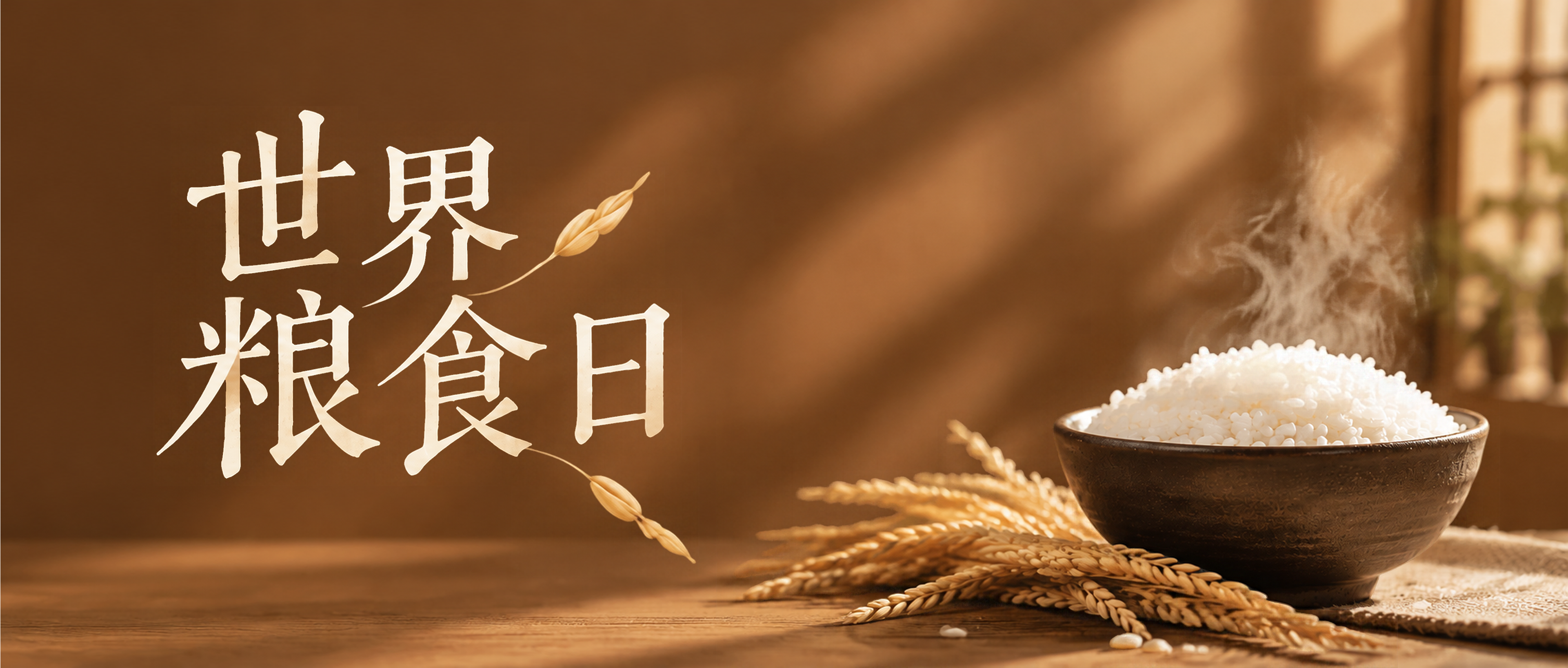 世界粮食日珍粮惜食拒绝浪费微信公众号首图