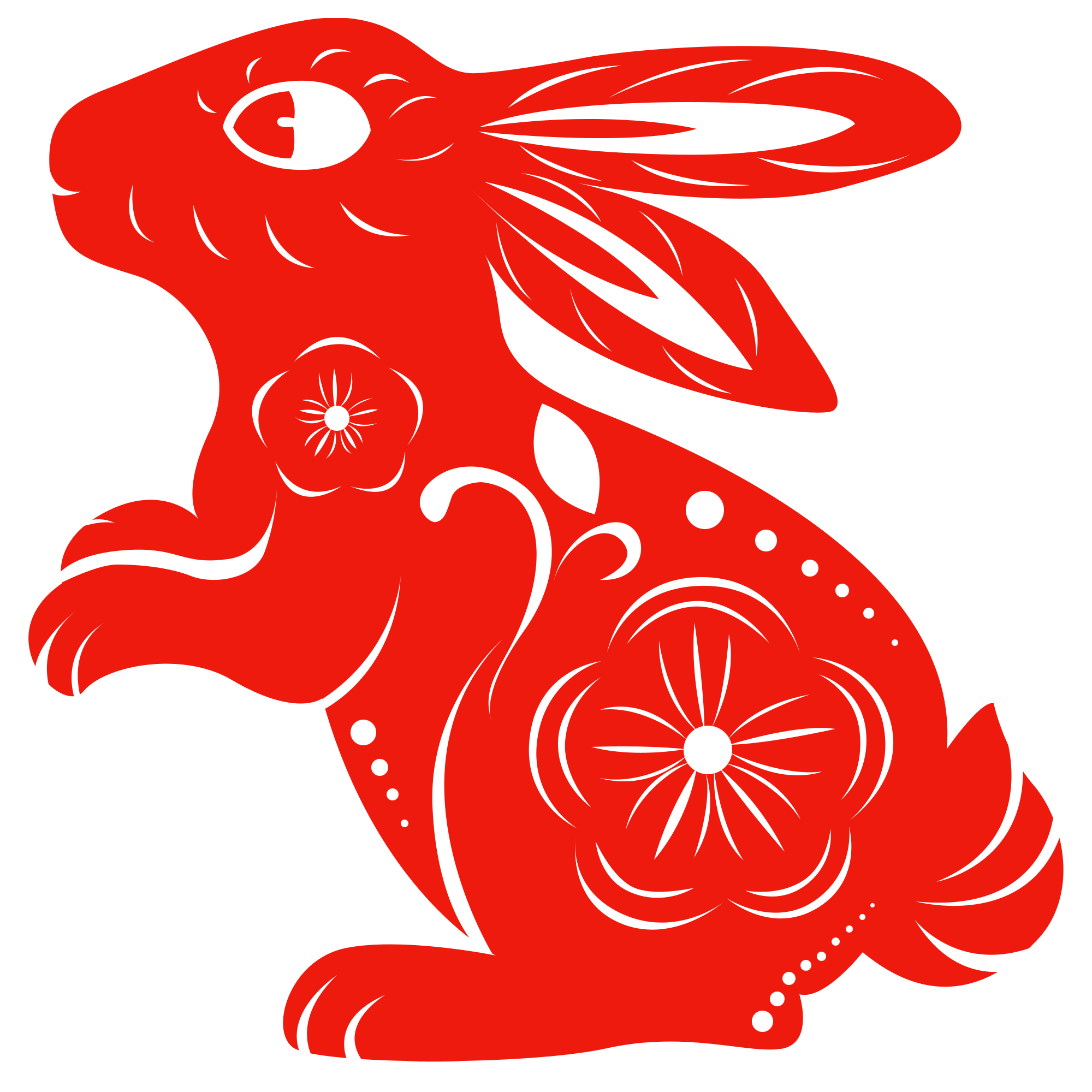 兔子剪影插画图片制作步骤！
