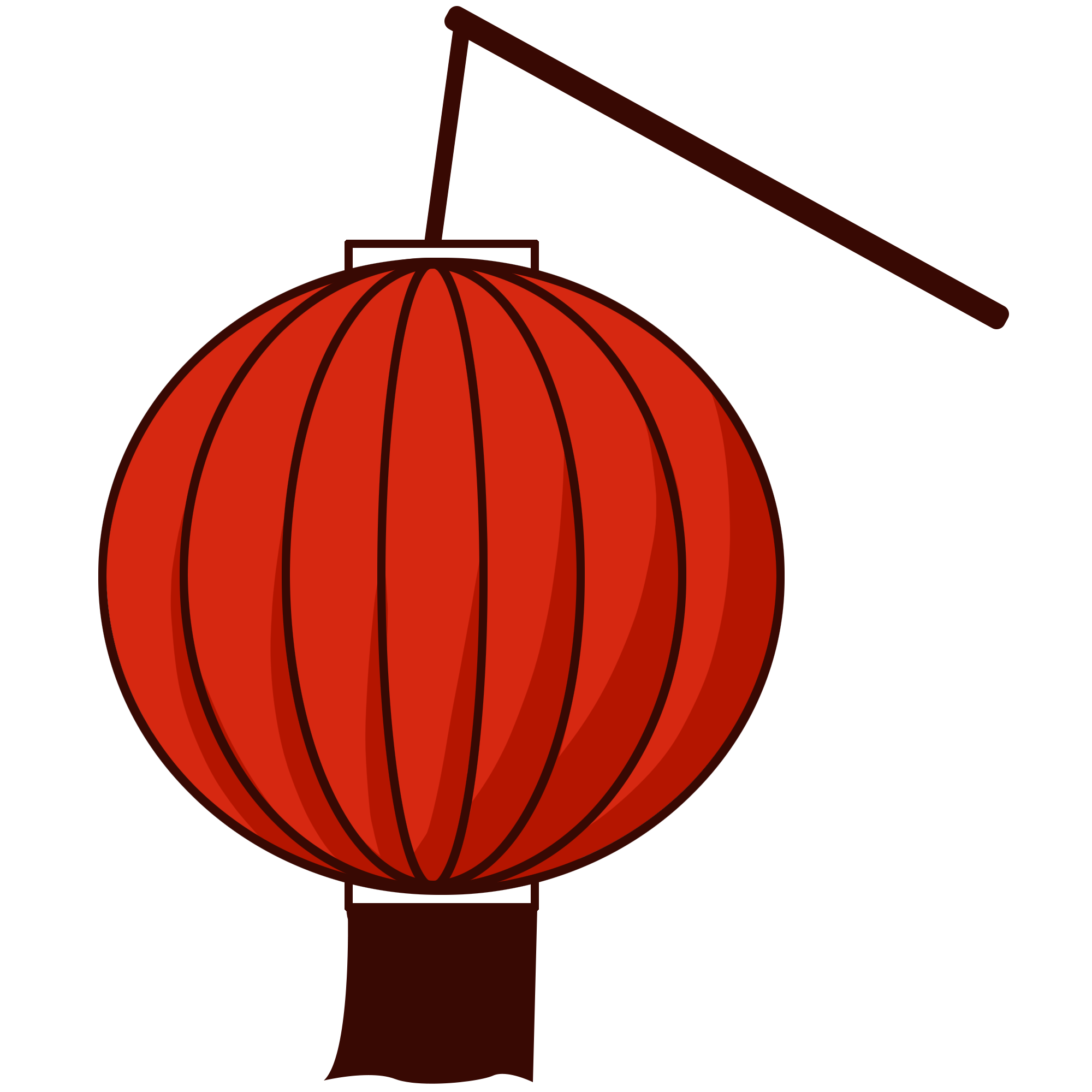 灯笼图片插画简单制作方法！