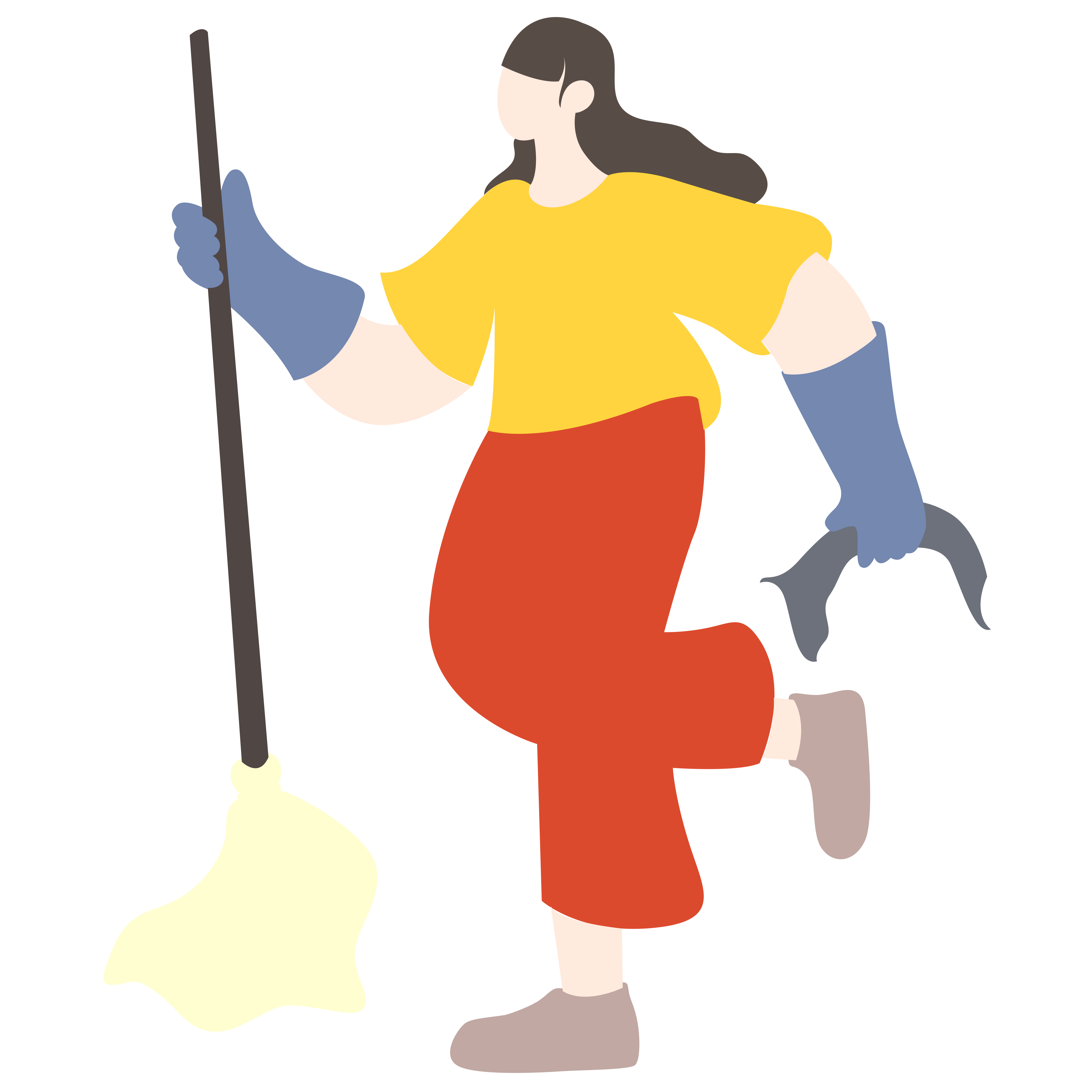 打扫卫生插画图片如何制作