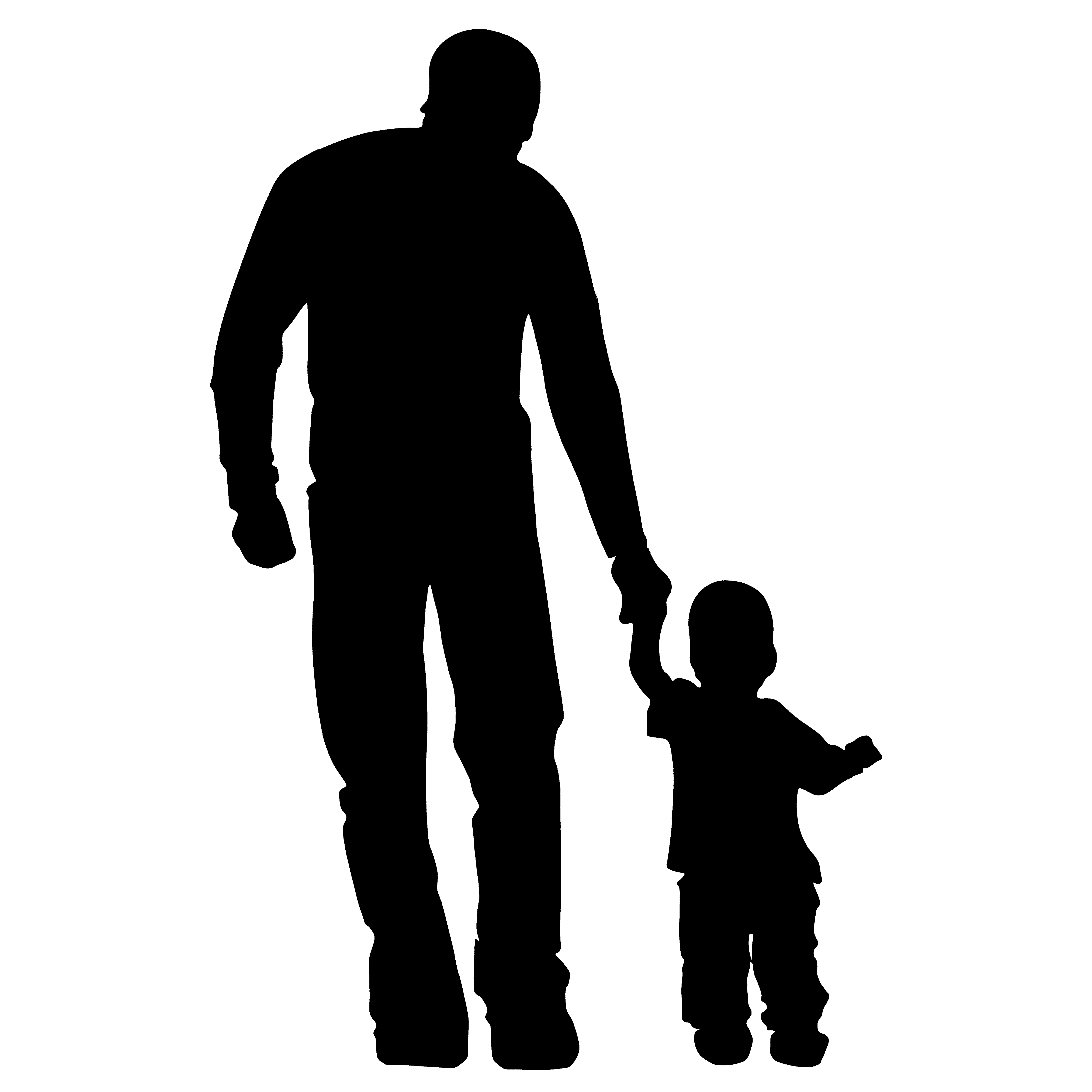 父亲剪影绘画图片怎样画