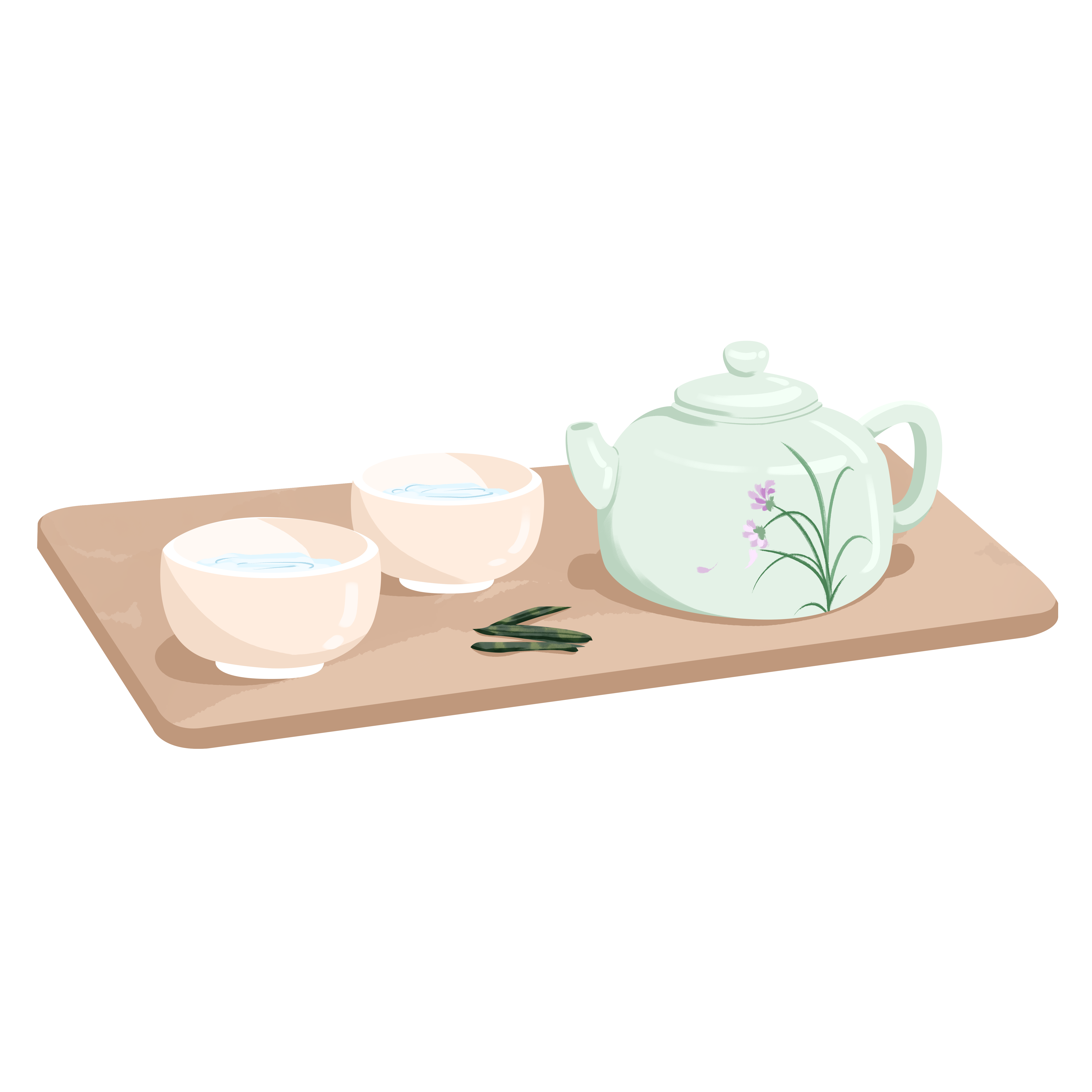 凉茶材料图片制作技巧