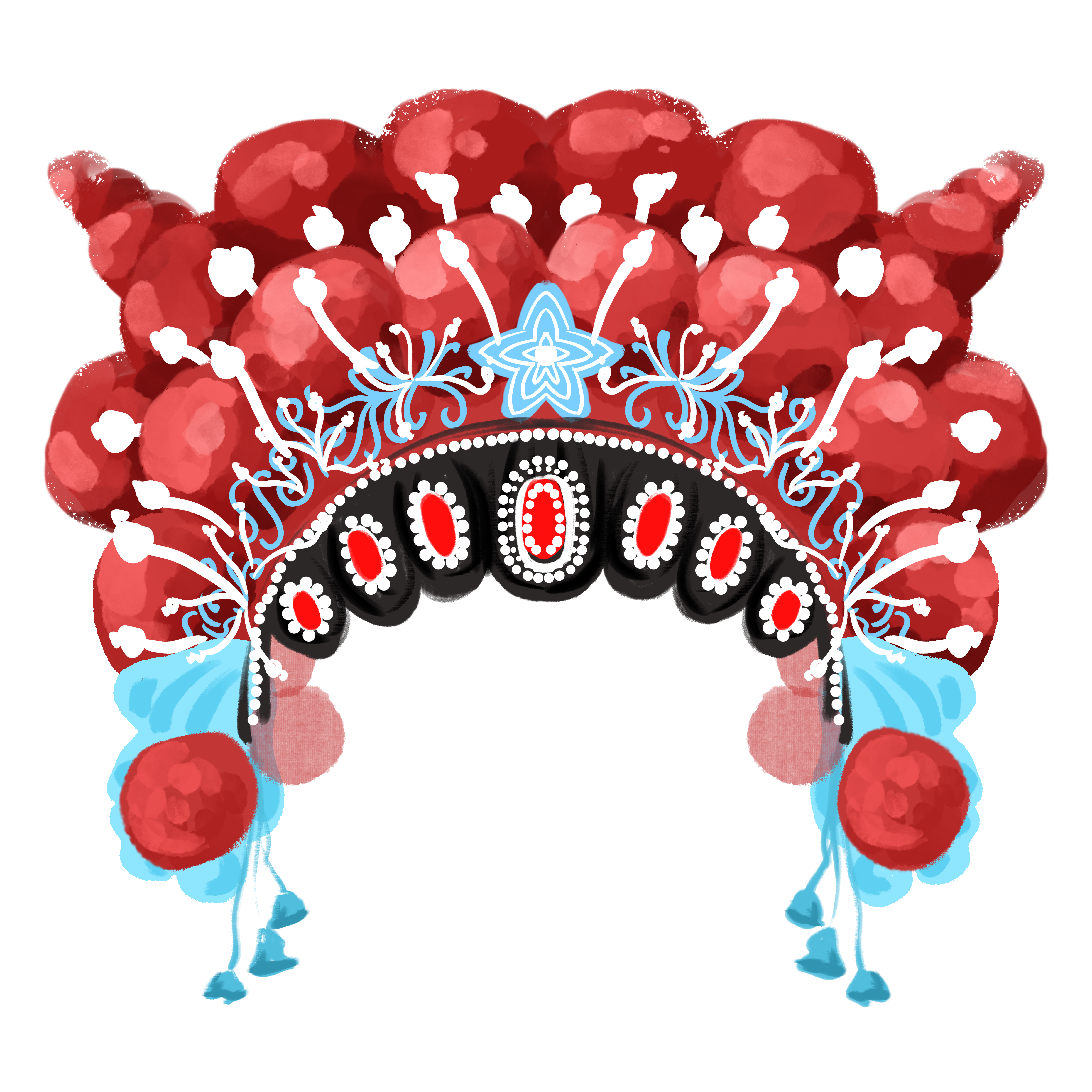 戏曲插画手绘怎样画
