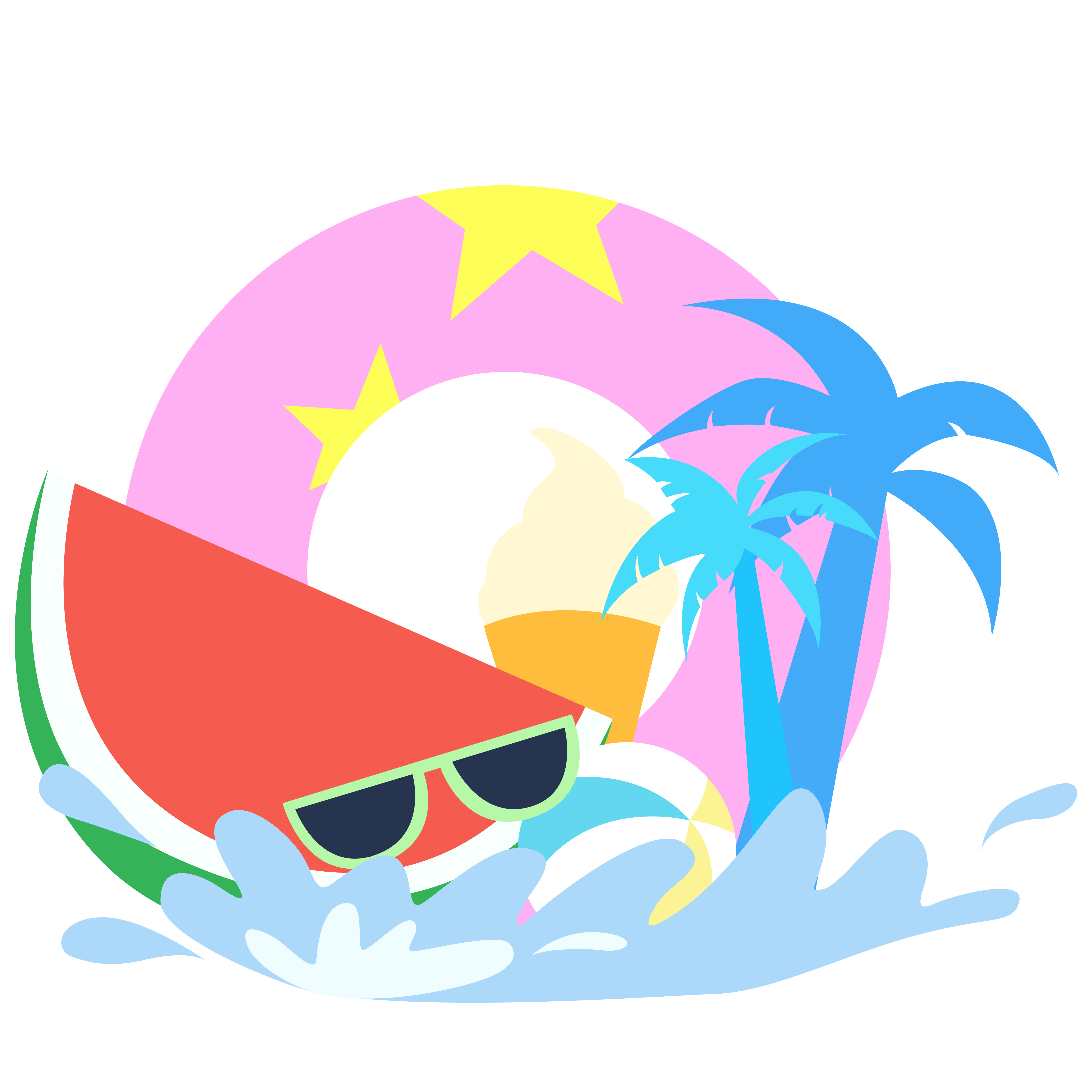 夏日生活插画图片制作技巧