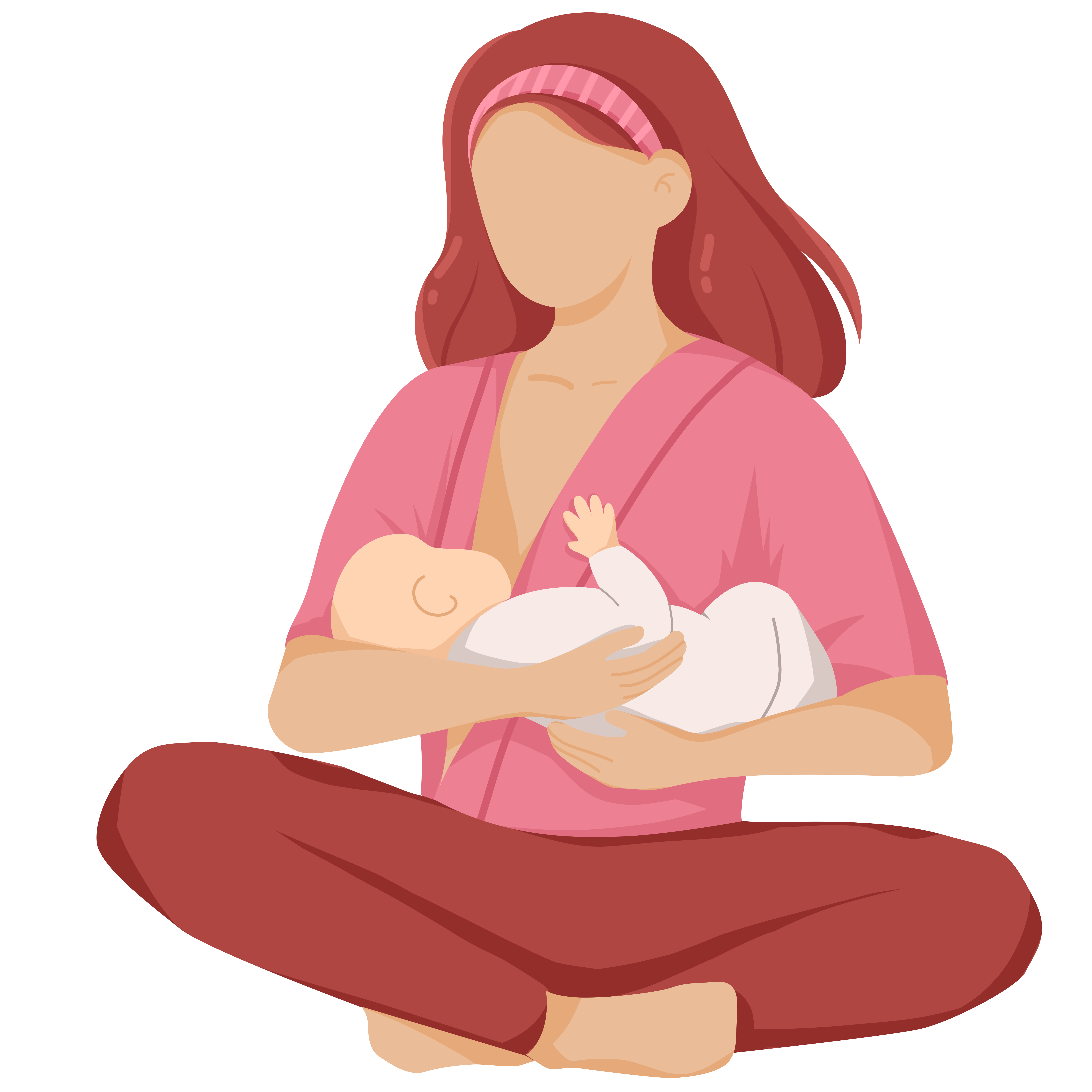 母乳喂养绘画图片如何画
