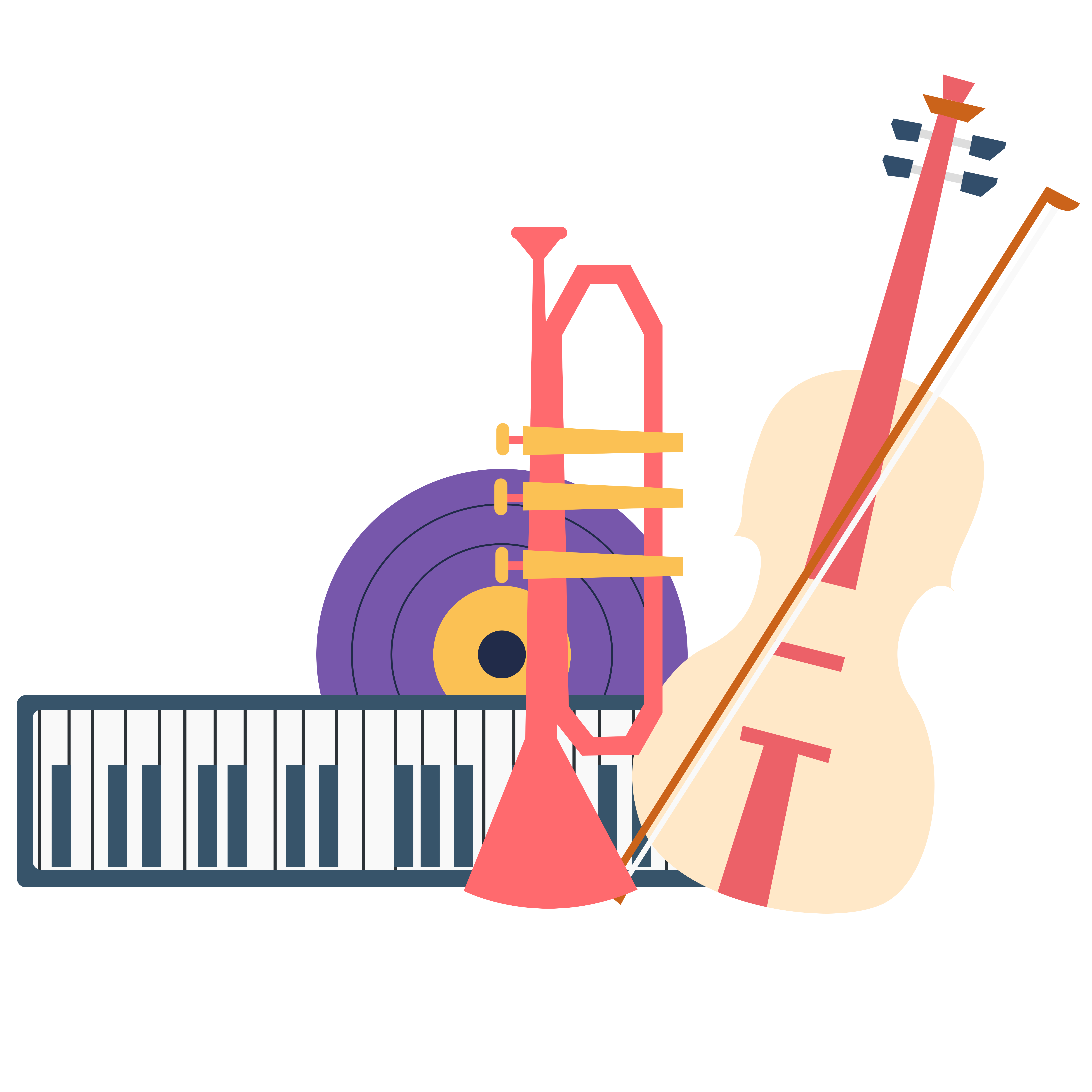 音乐插画图片如何画
