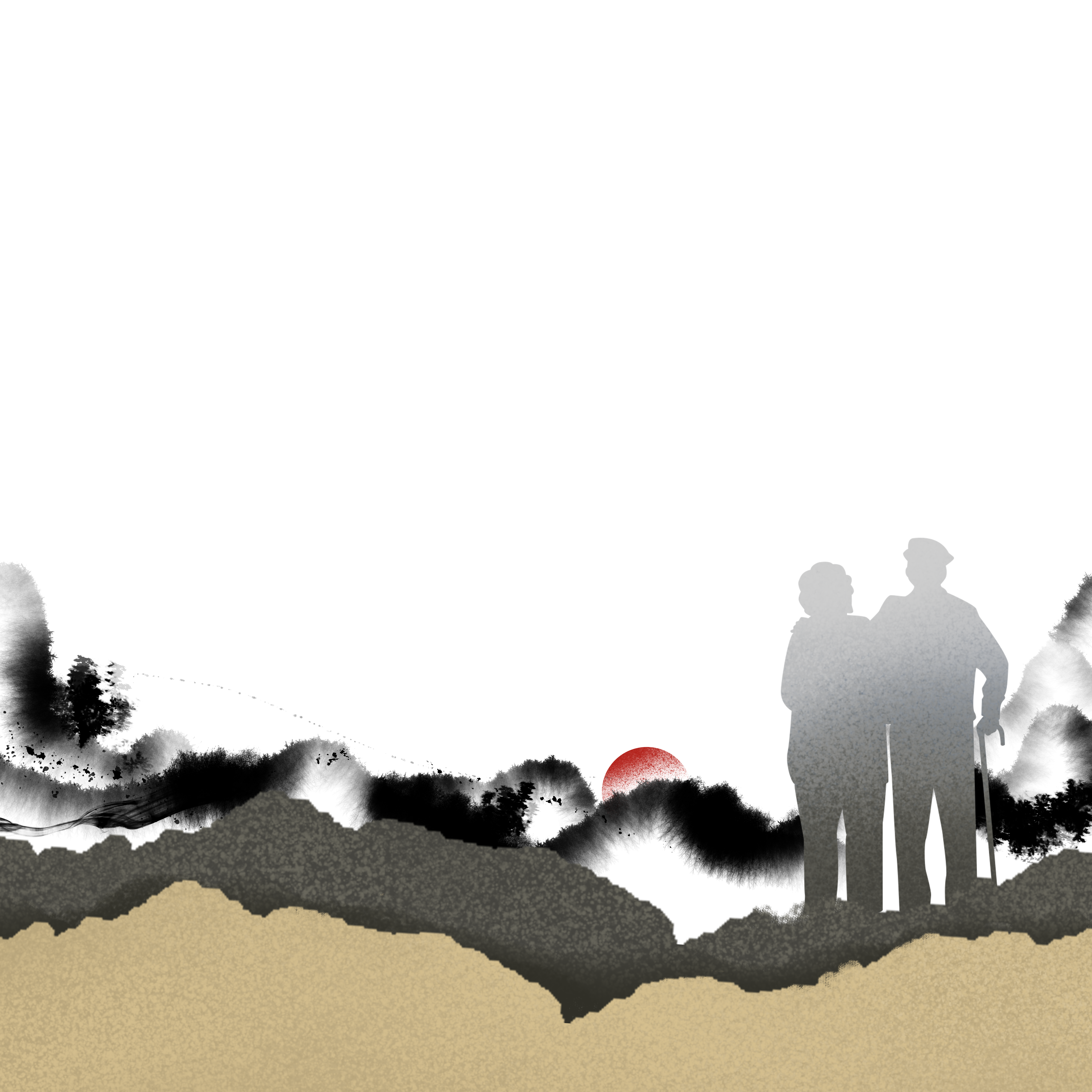 童心敬老情暖重阳绘画怎样画