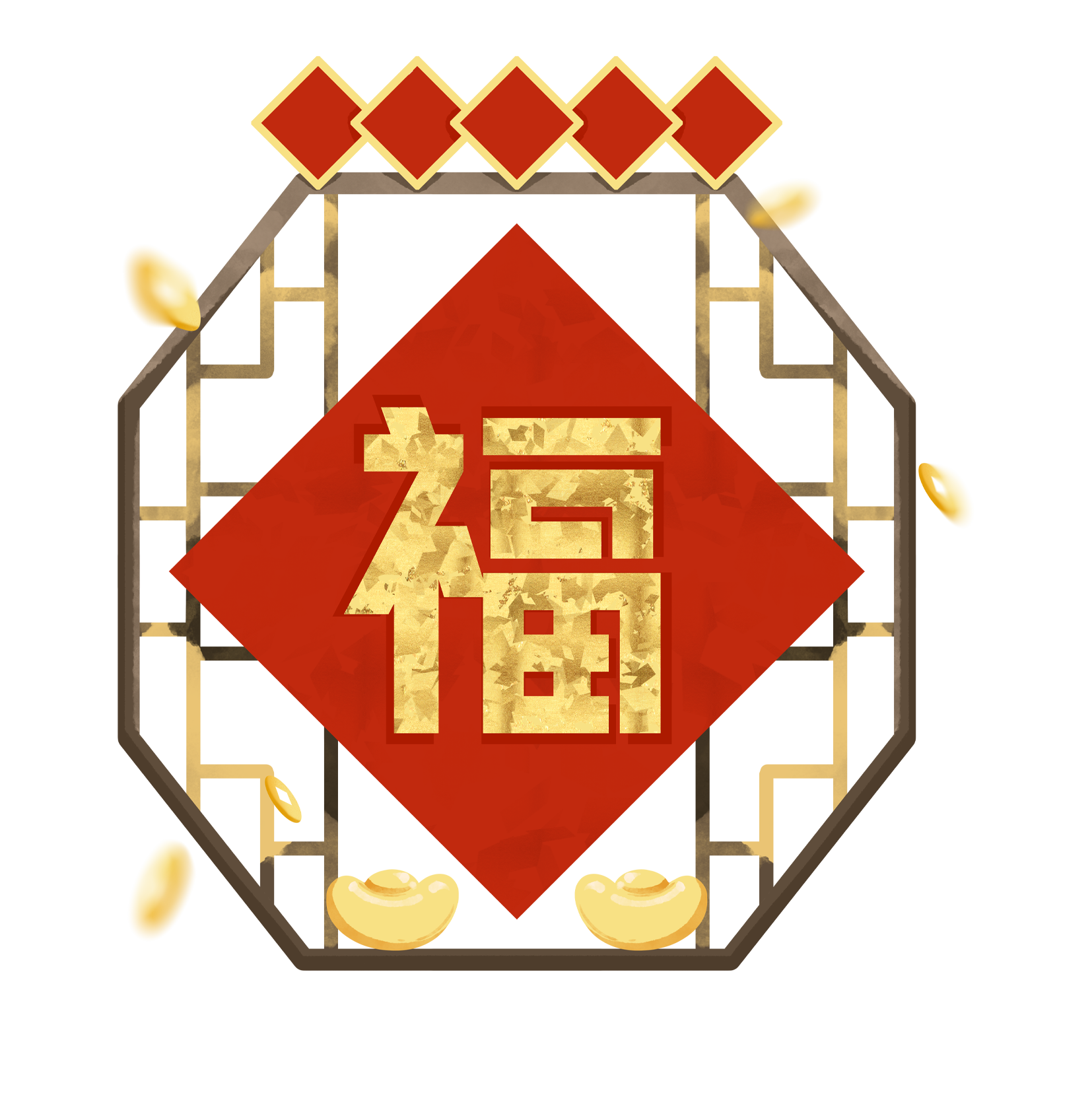 新年插画素材如何制作